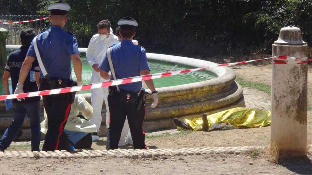 fontana villa pamphili cadavere