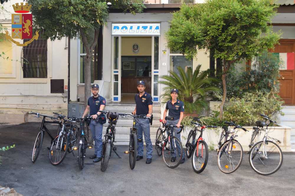 foto bici Salario polizia