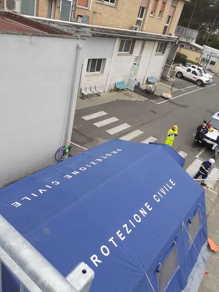 ospedale padre pio bracciano tenda prociv