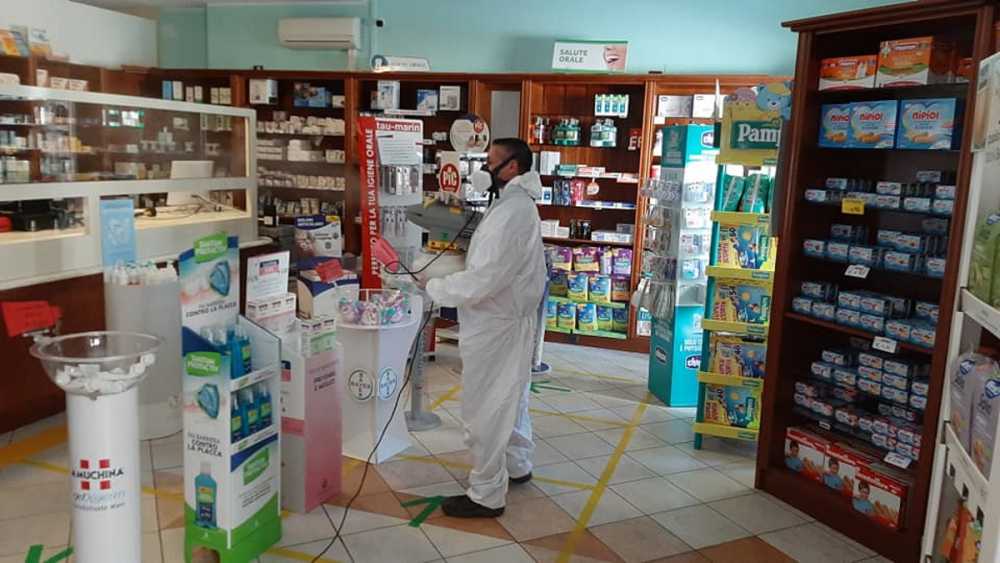 sanificazione farmacia
