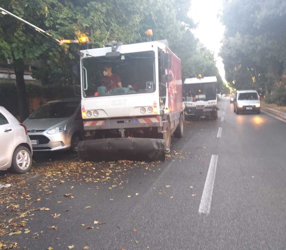 Intervento Ama su via dei Colli Portuensi - set. 2020