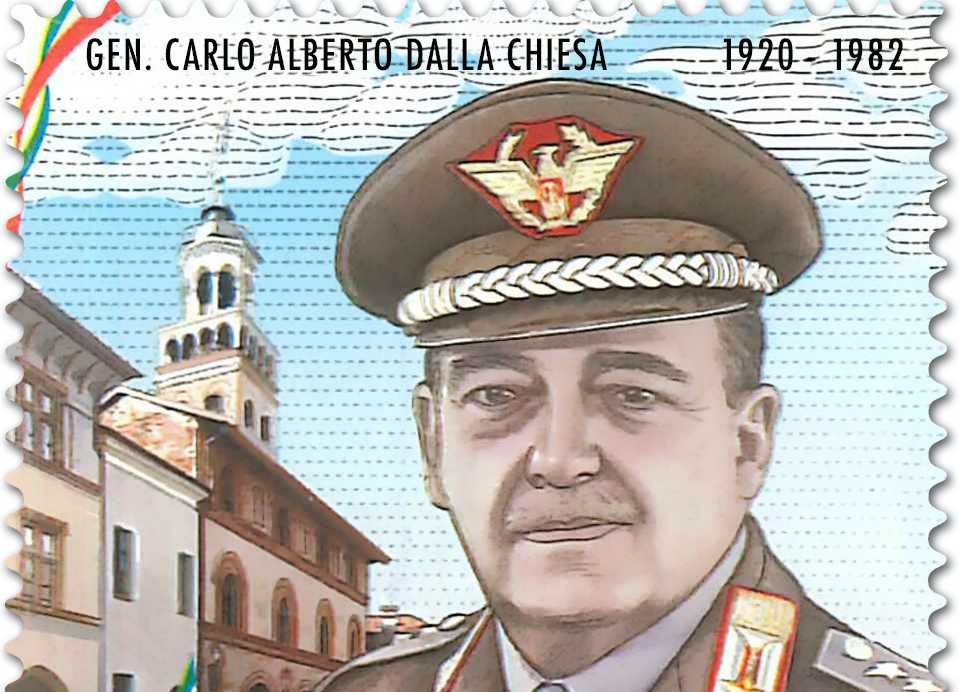 francobollo dalla chiesa