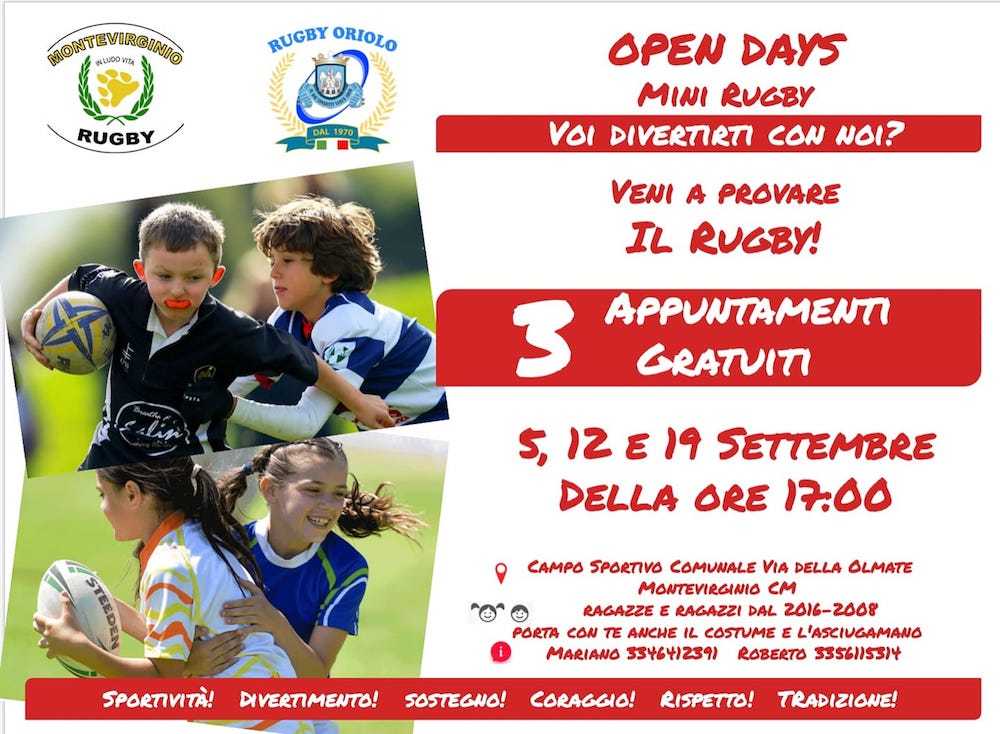 open day mini rugby