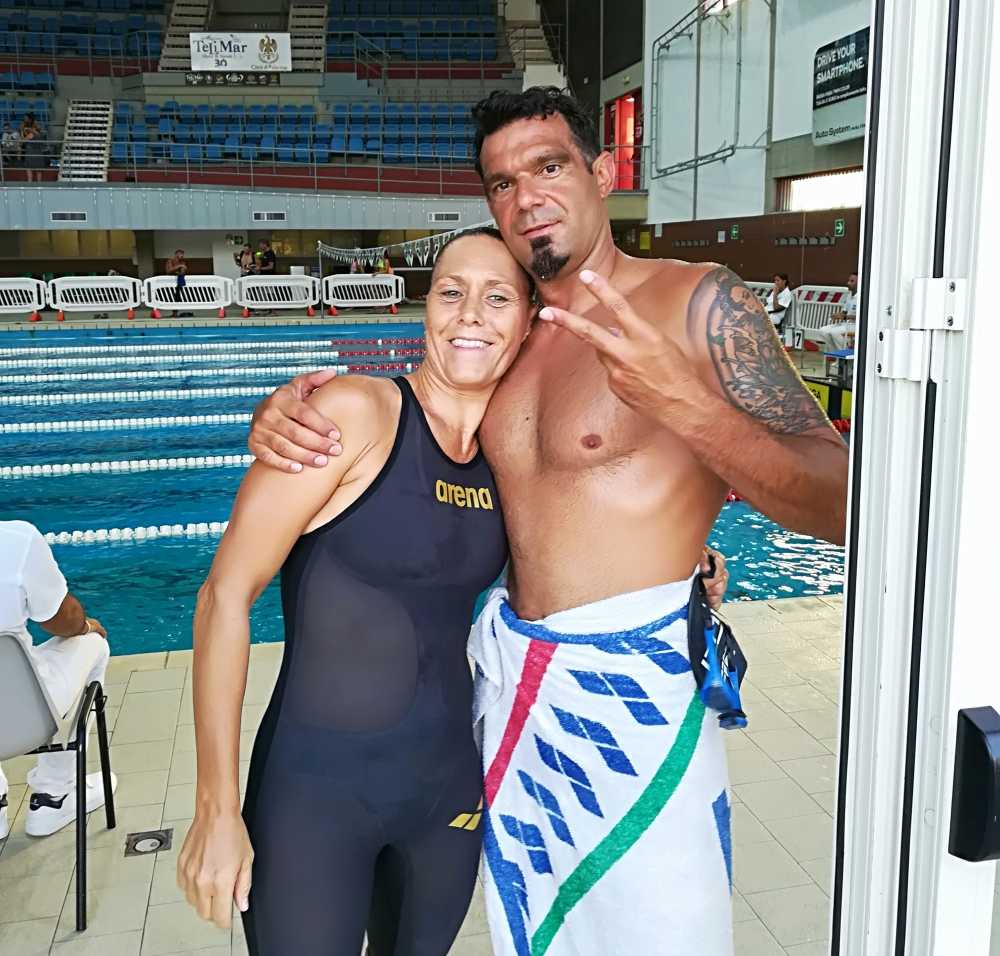 Michela D'Amico e Maurizio Valiserra nuoto master