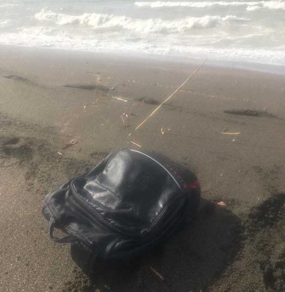 cerveteri disperso spiggia zainetto