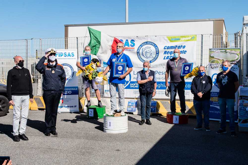 gara pesca sportiva master civitavecchia podio
