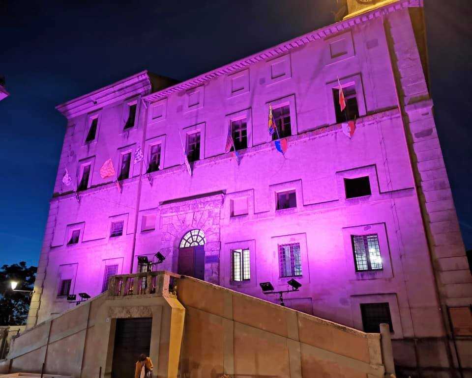 palazzo camerale allumiere rosa