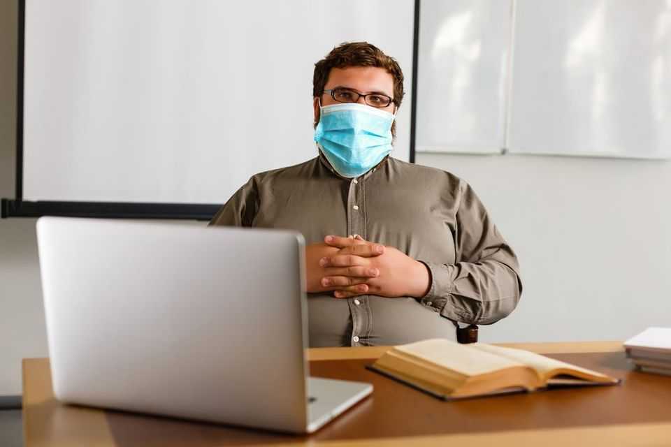 professore insegnante mascherina