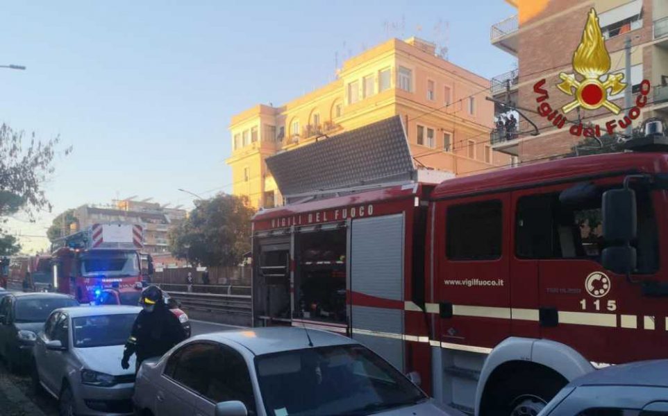 incendio via casilina