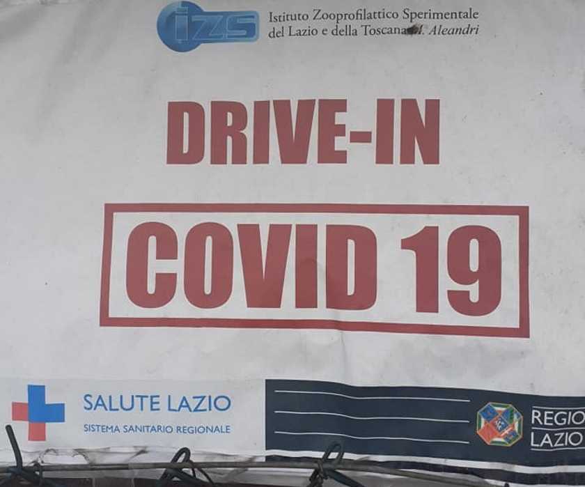 drive in covid bracciano padre pio