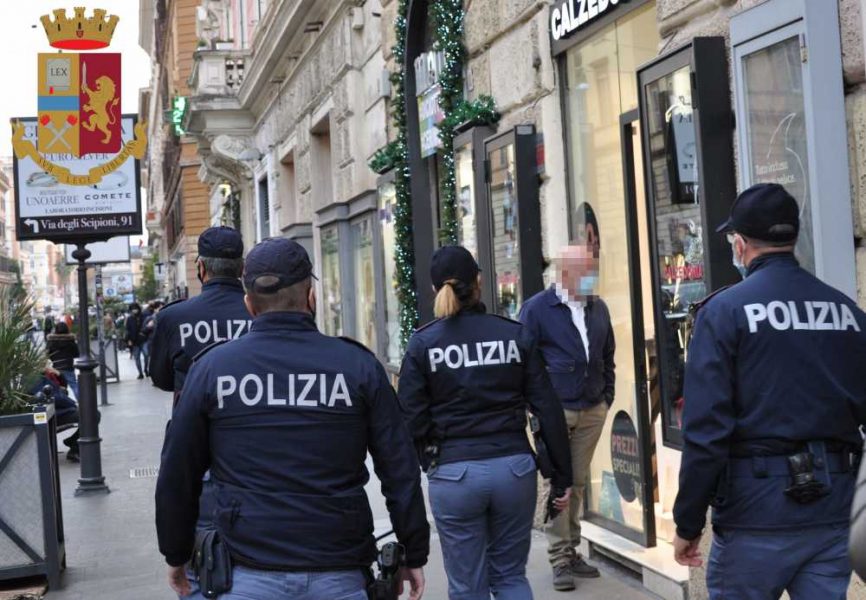 polizia controlli roma centro coronavirus