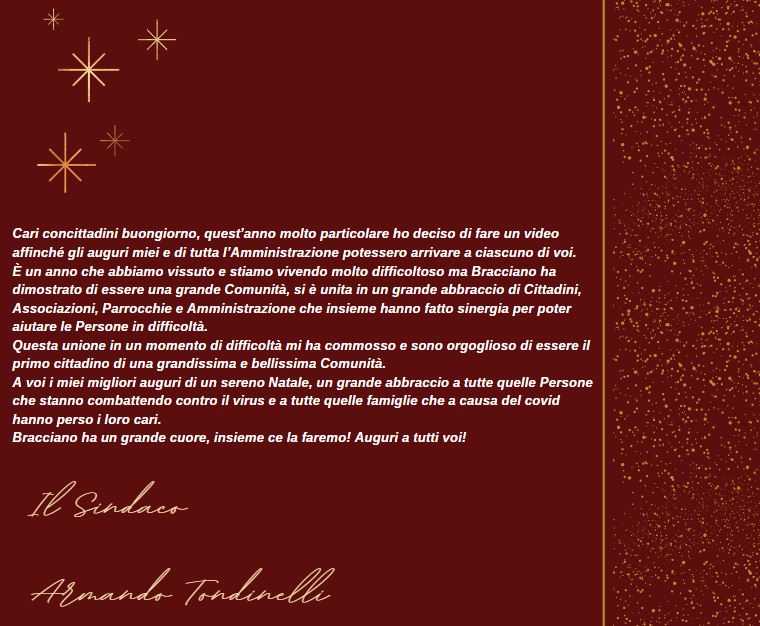 TONDINELLI AUGURI