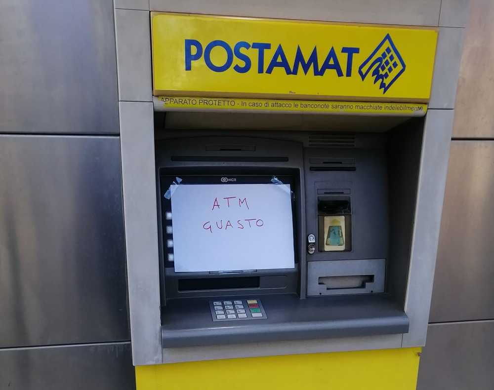 postamat bancomat guasto postamat bancomat guasto