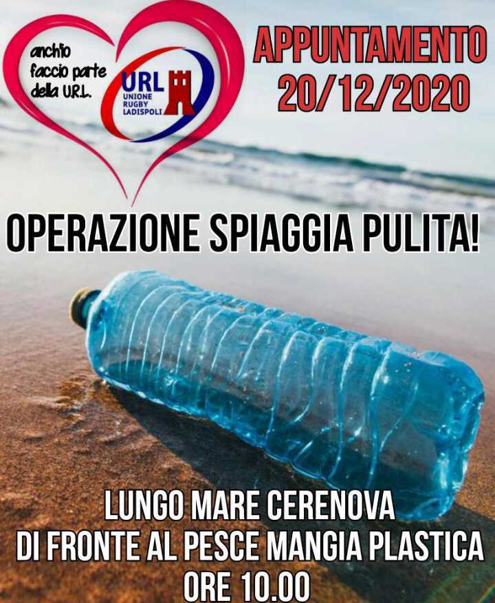 url rugby ladispoli spiaggia pulita