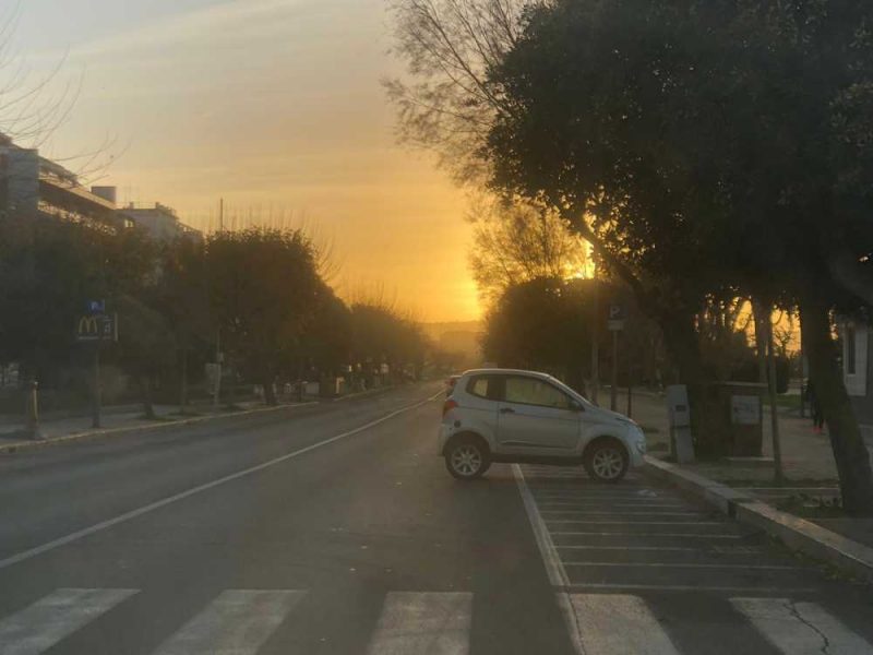 viale civitavecchia deserto alba