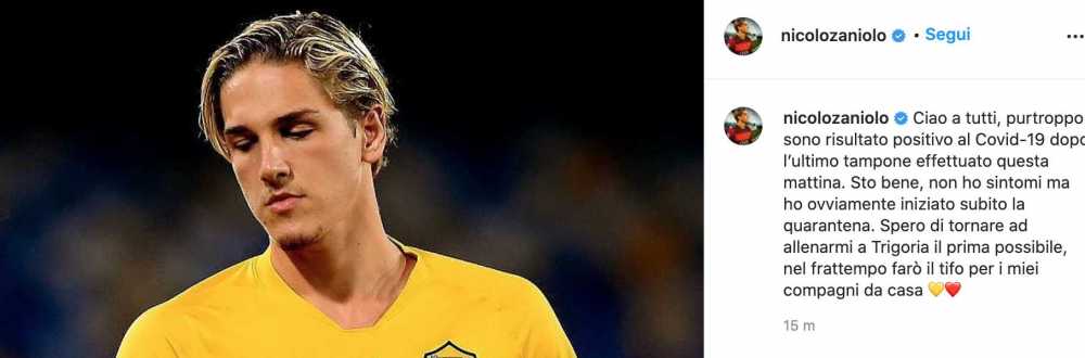 zaniolo covid