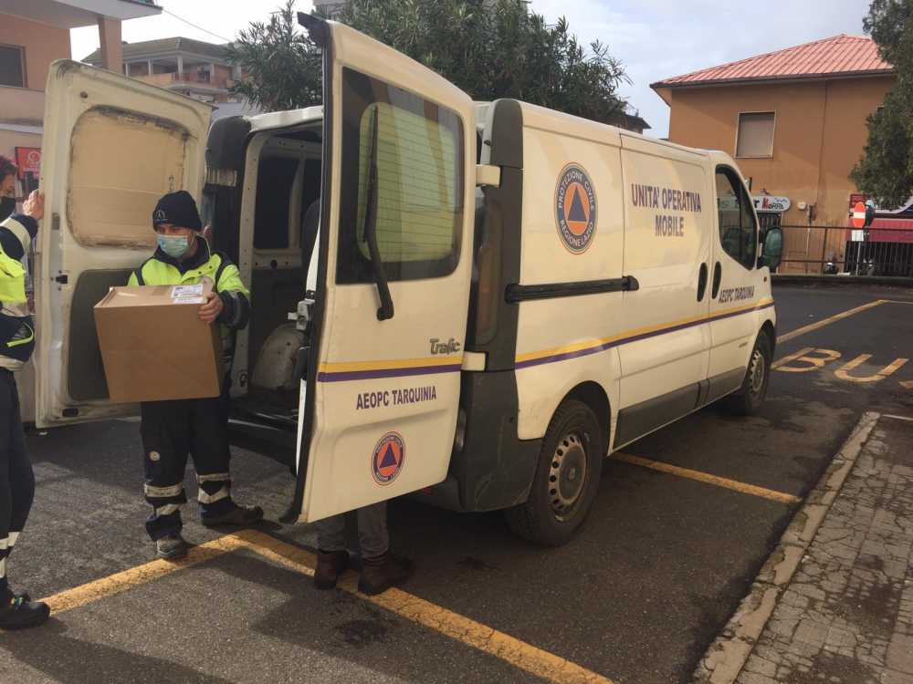 aeopc tarquunia consegna mascherine