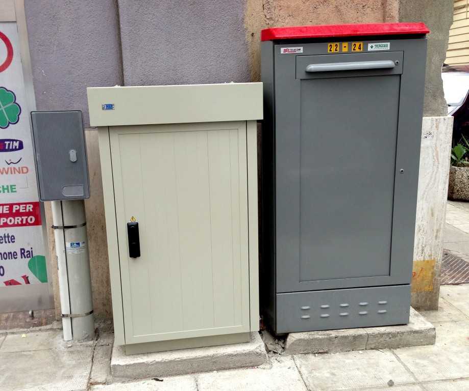 cabina fibra ottica fastweb wind tim vodafone