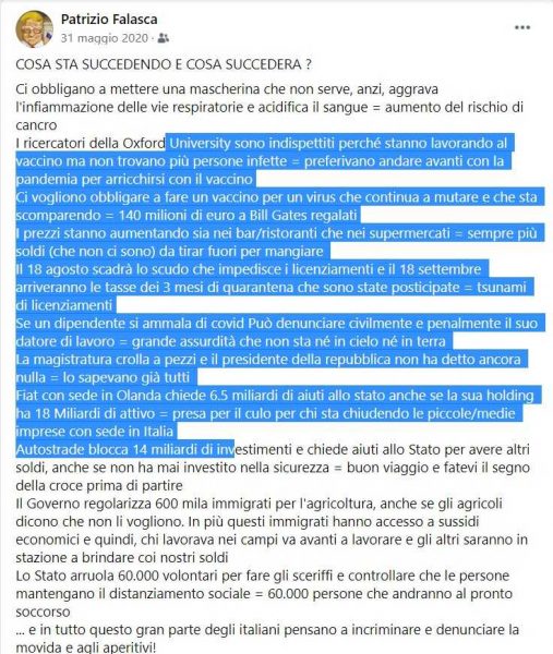 falasca negazionista