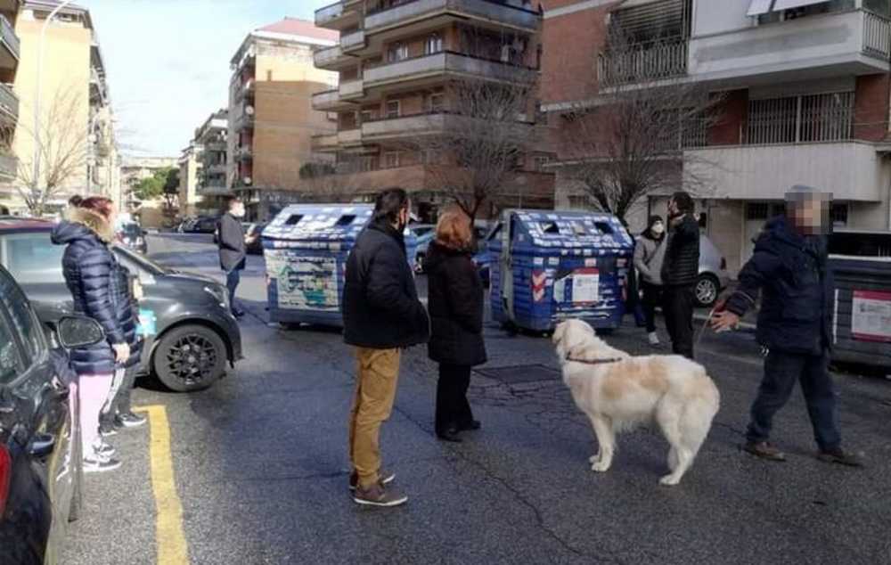 protesta acqua casal bruciato