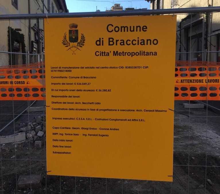 “Cinque mesi di immobilismo per le strade di Bracciano”