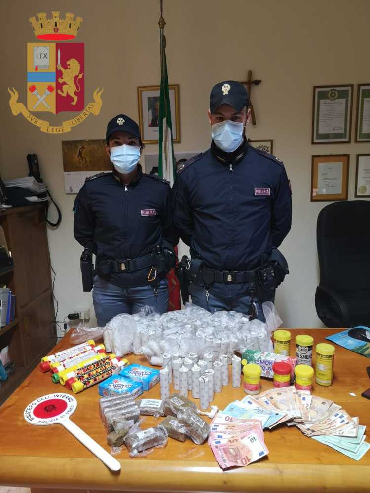 droga bombe carta polizia