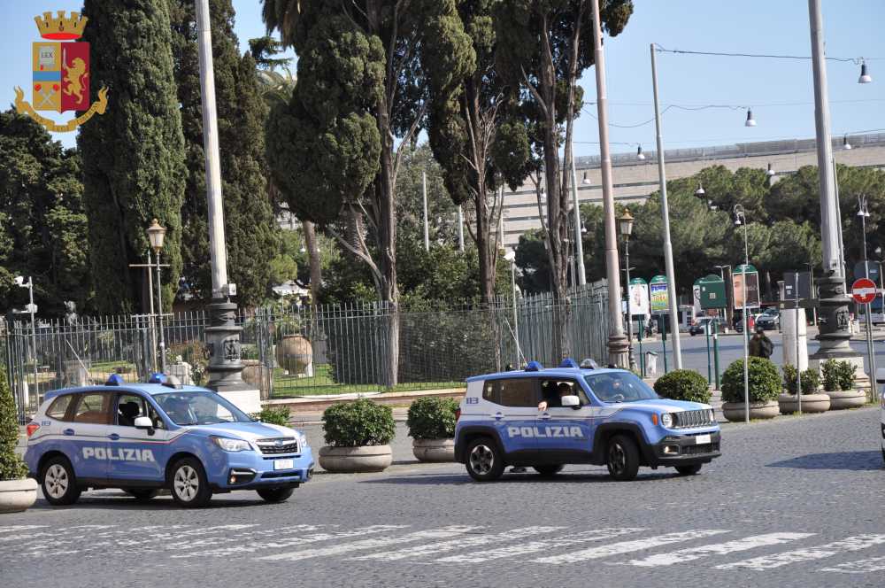 polizia controlli blocco