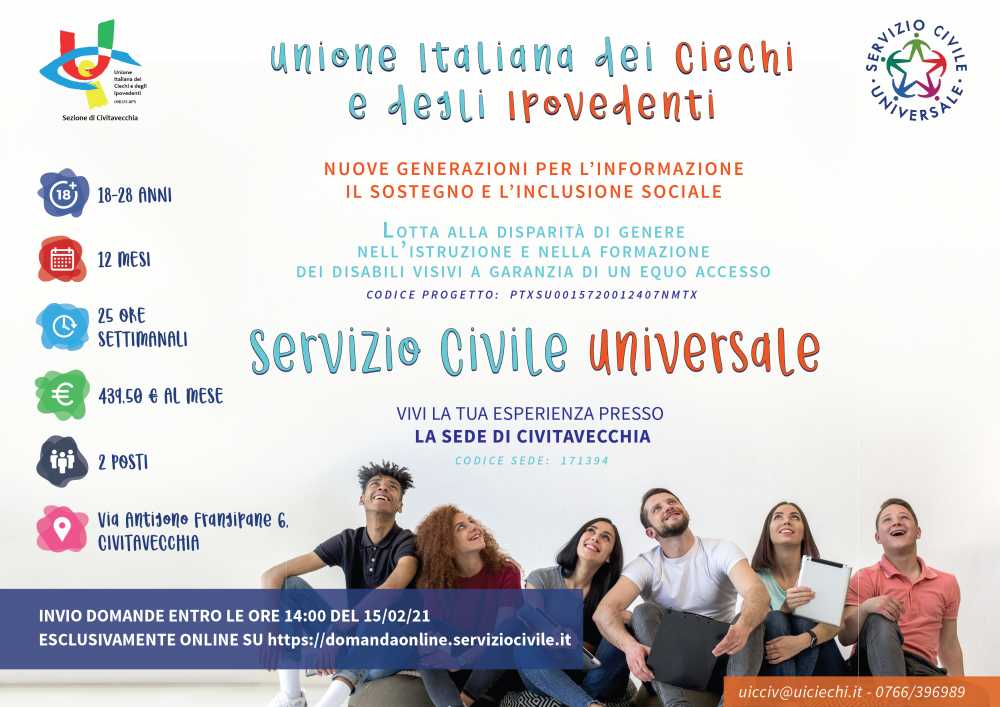 unione ciechi Lotta alla disparità di genere nell'istruzione e nella formazione dei disabili visivi a garanzia di un equo accesso-01-01