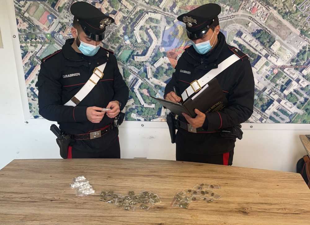 MONTESACRO – La droga sequestrata dai Carabinieri MONTESACRO - La droga sequestrata dai Carabinieri