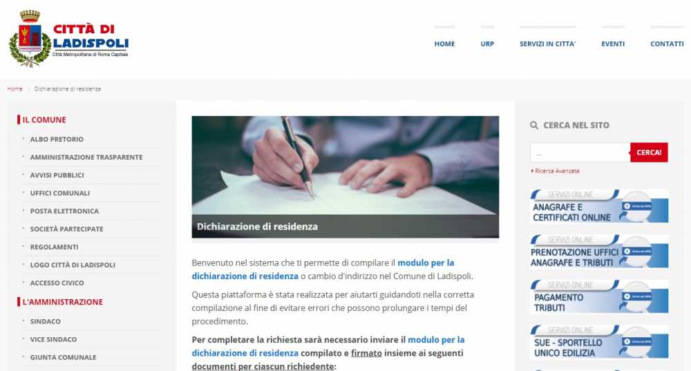anagrafe ladispoli residenza anagrafe ladispoli residenza