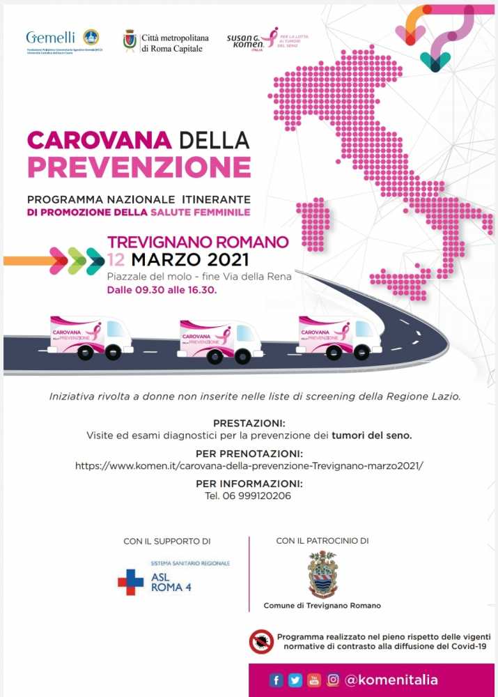 carovana prevenzione komen trevignano carovana prevenzione komen trevignano