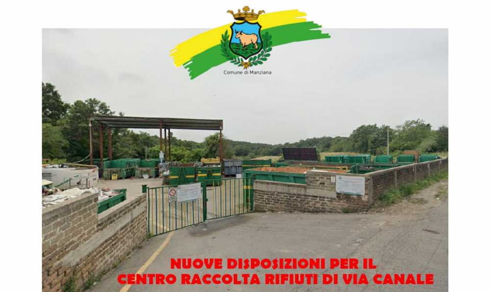 centro raccolta rifiuti manziana isola ecologica