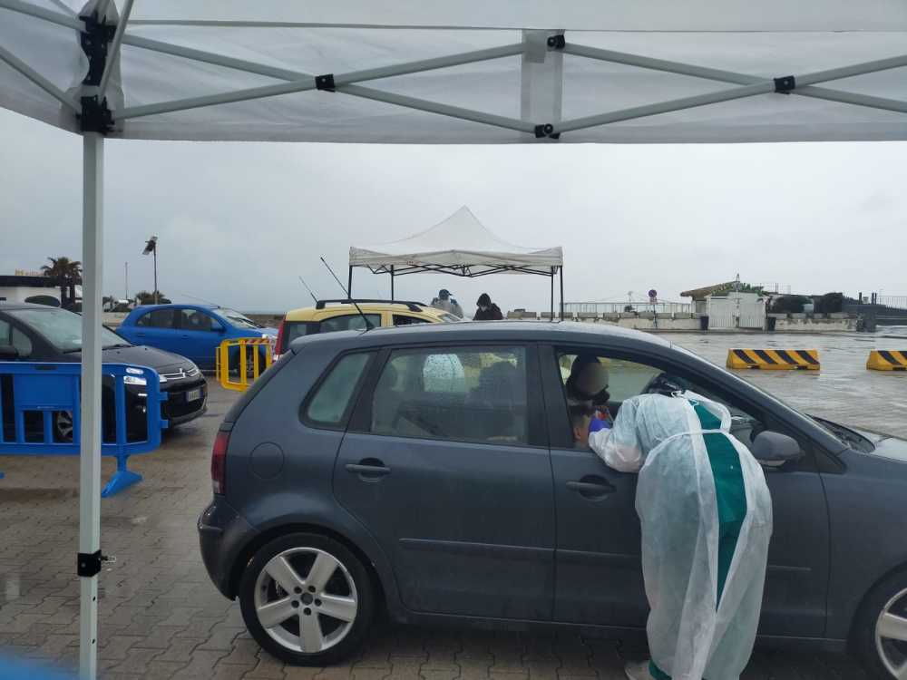 tamponi rodano piazzale mediterraneo fiumicino