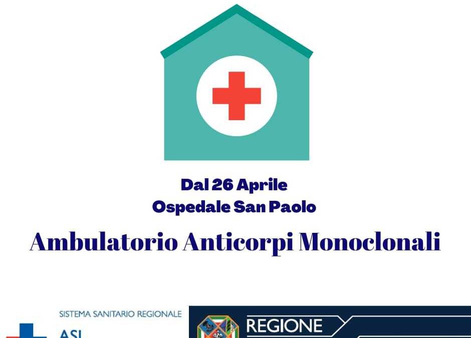 Anticorpi monoclonali, si parte lunedì a Civitavecchia