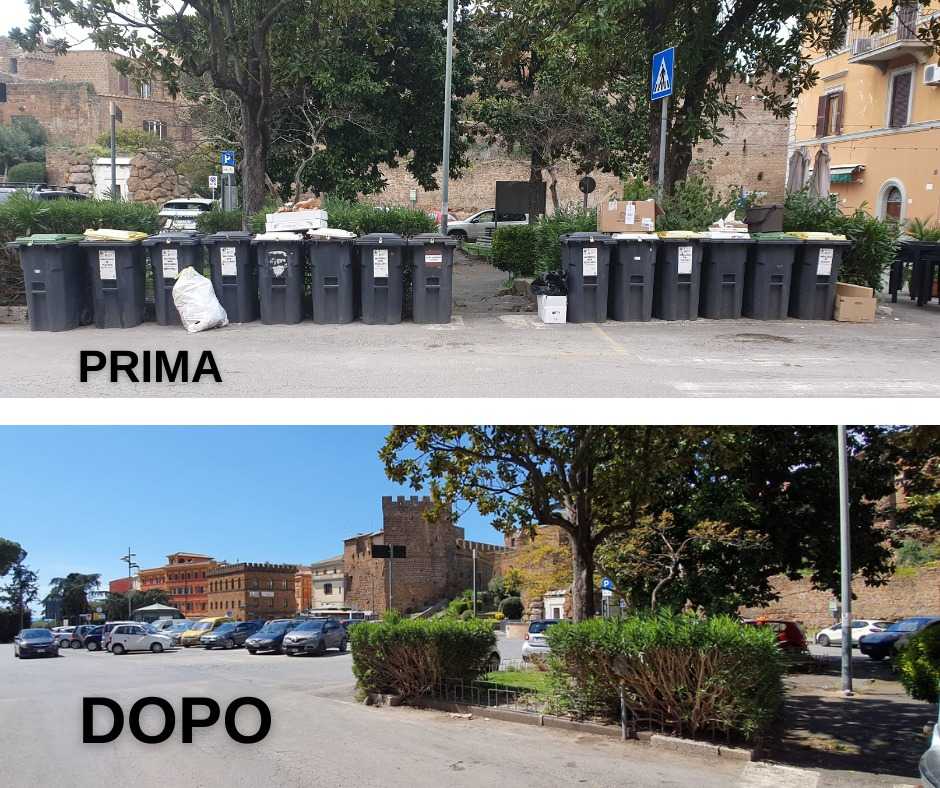Differenziata Cerveteri prima e dopo Differenziata Cerveteri prima e dopo