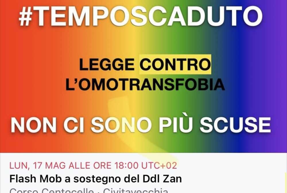 DdlZan, lunedì flash mob a Civitavecchia degli Attivisti M5s