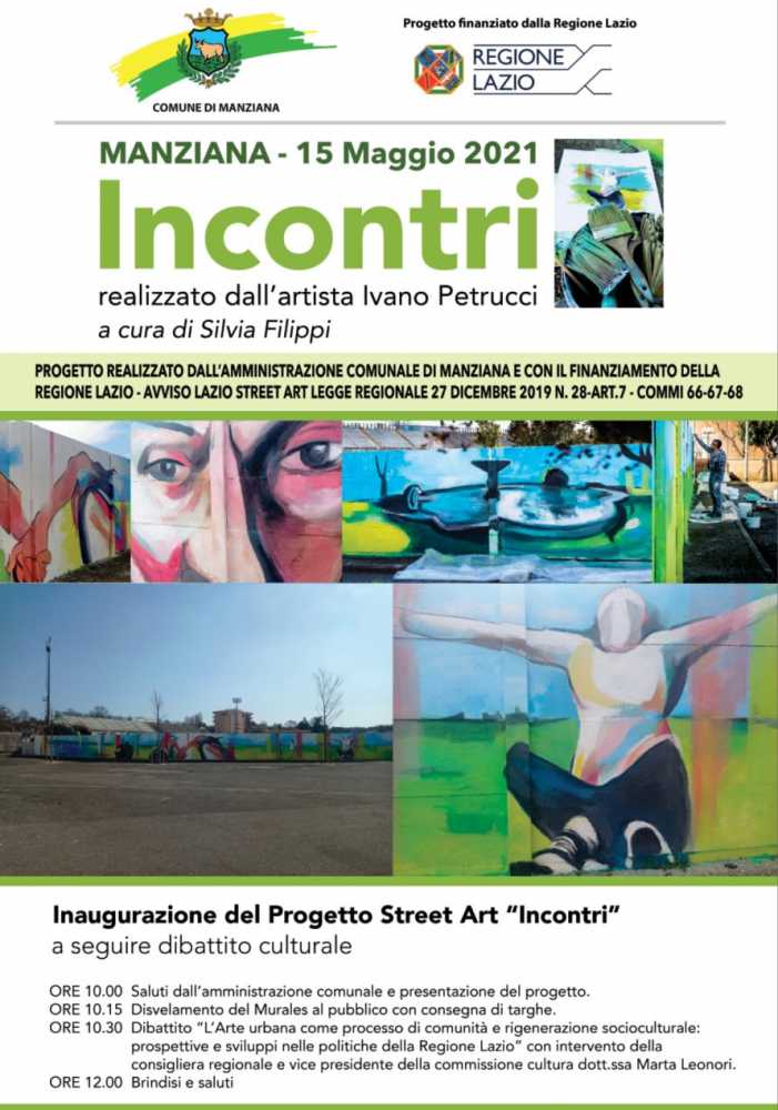 inaugurazione opera street art Manziana inaugurazione opera street art Manziana