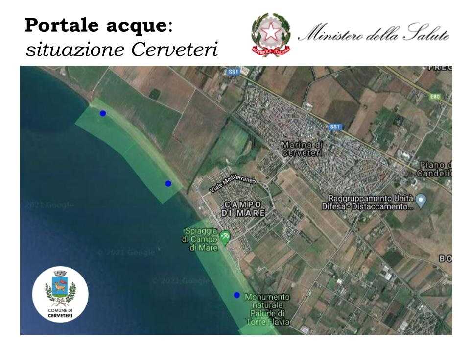 qualità delle acque campo mare cerveteri