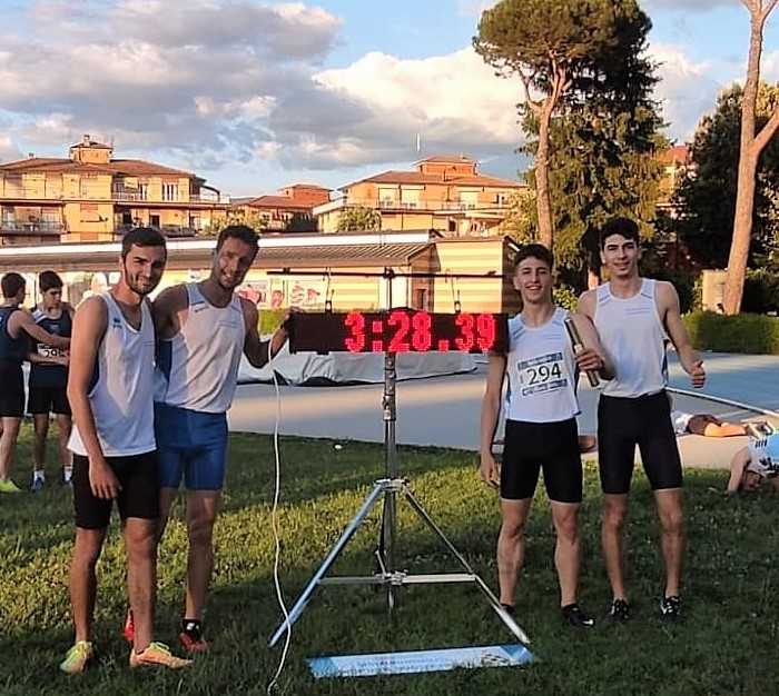 4×400 campione regionale Patanè-Ubaldi-Masoni-Vanzetti 4x400 campione regionale Patanè-Ubaldi-Masoni-Vanzetti