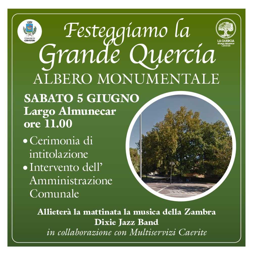 LOCANDINA 5 GIUGNO quercia almunecar cerveteri