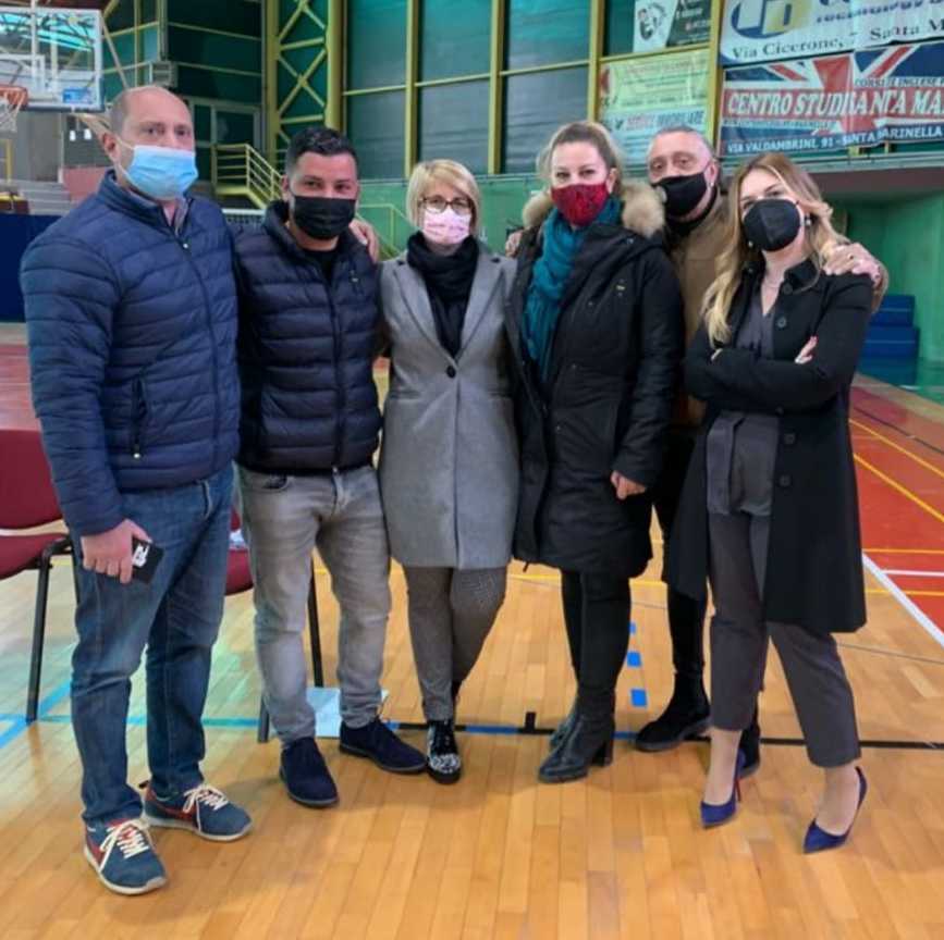 Roberto Angeletti, Danila Verzilli, Jacopo Iachini e Patrizia Befani