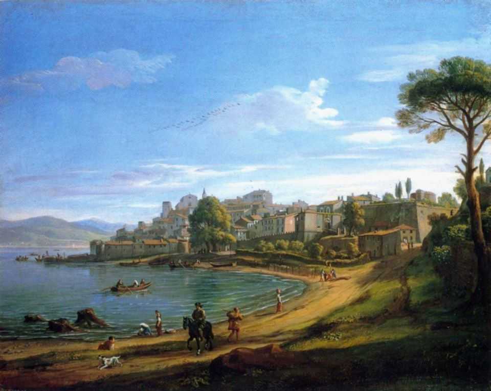 Veduta di Anguillara – Vanvitelli Veduta di Anguillara - Vanvitelli
