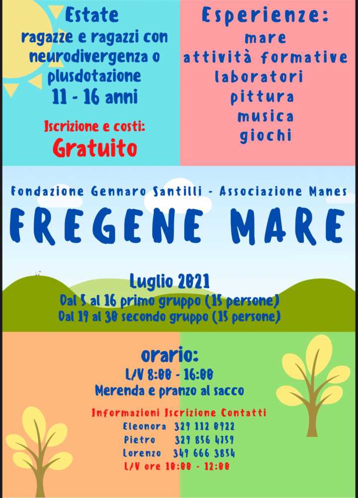 Fregene Mare, la Fondazione Gennaro Santilli e l'Associazione Manes offrono corsi gratuiti ai giovanissimi