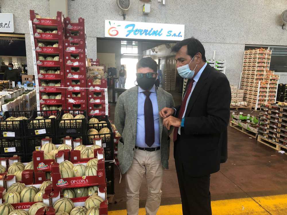Pino Musolino Presidente dell'AdSP MTCS e Fabio Pallottini CEO di Car guidonia