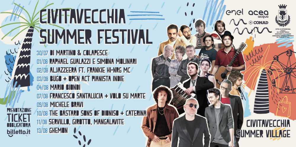 cartellone estivo 2021 civitavecchiafestival