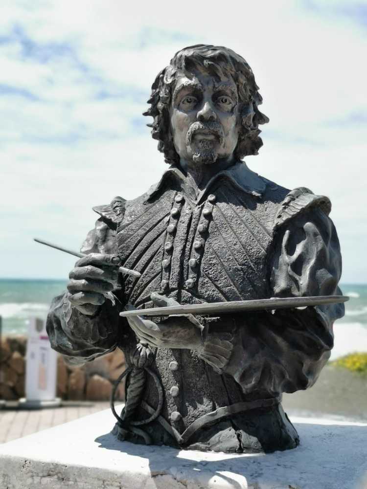 statua busto caravaggio