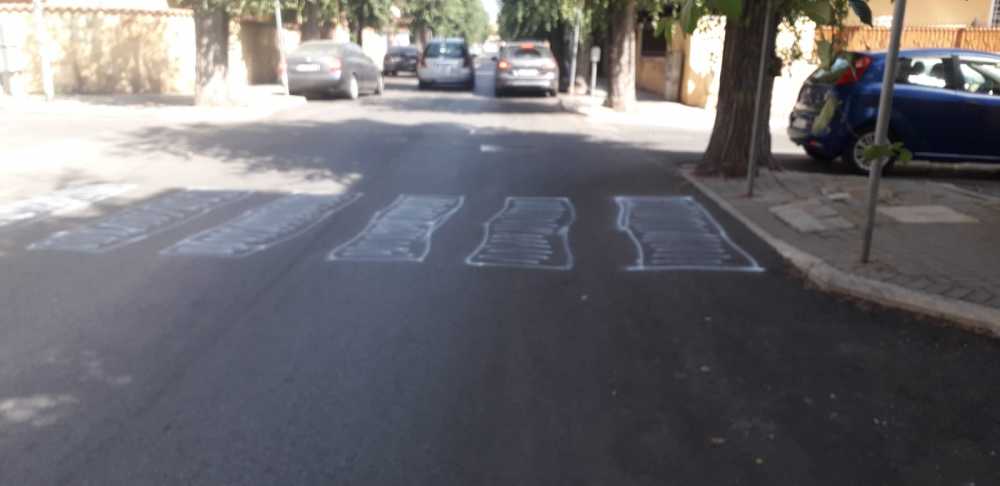 strisce pedonali spray ladispoli