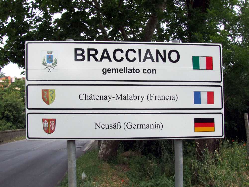 Segnale_Bracciano cartello Segnale_Bracciano cartello