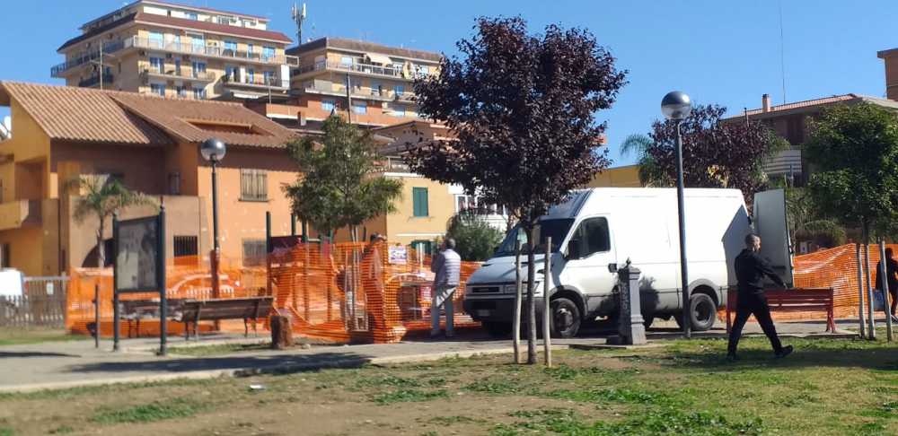 lavori parco via ancona ladispoli