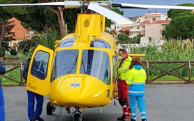 elisoccorso eliambulanza parcheggio stadio fronti santa marinella misericordia 3